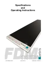 Preview for 1 page of zebris FDM-SX Technical Data And Operating Instructions