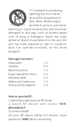 Предварительный просмотр 4 страницы Zebronics BT6593RUCF User Manual