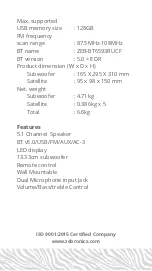 Предварительный просмотр 12 страницы Zebronics BT6593RUCF User Manual