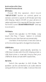 Preview for 9 page of Zebronics BTM9801RUCF User Manual