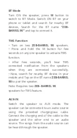 Preview for 5 page of Zebronics ZEB-BARREL 90 User Manual