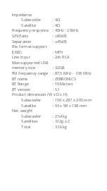 Предварительный просмотр 3 страницы Zebronics ZEB BT2150RUF User Manual