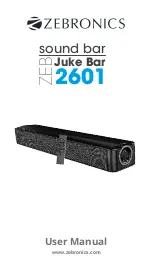 Zebronics ZEB Juke Bar 2601 User Manual preview