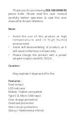 Preview for 2 page of Zebronics ZEB-MB20000R3 User Manual