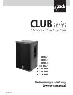 Zeck Audio Club CD12.1 Owner'S Manual preview