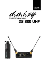 Zeck Audio d.a.i.sy DS 800 UHF Manual preview