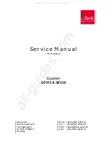 Preview for 1 page of Zeck Audio GF215 Service Manual