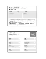 Preview for 2 page of Zeck Audio Vector T3A Owner'S Manual