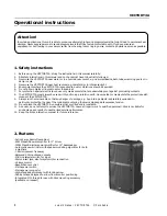 Preview for 8 page of Zeck Audio Vector T3A Owner'S Manual