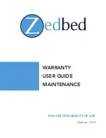 Zedbed Z-PEDIC User Manual And Maintenance предпросмотр