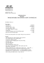 zeeltronic PCDI-10 User Manual предпросмотр