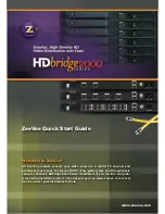 Предварительный просмотр 1 страницы ZeeVee HDb2000 Quick Start Manual