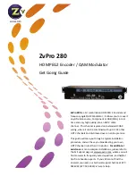 Preview for 1 page of ZeeVee ZvPro 280 Get Going Manual