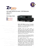 ZeeVee ZvPro620 Get Going Manual preview