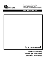 Zehnder Pumpen UFB 200 Series Operating Instructions Manual preview
