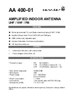 Предварительный просмотр 4 страницы Zehnder Rittling AA 400-01 Manual