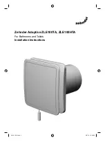 Zehnder Rittling Adaptive ZLE100TA Installation Instructions Manual предпросмотр