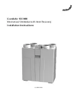 Zehnder Rittling ComfoAir 155 WM Installation Instructions Manual preview