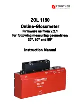 Zehntner ZOL 1150 Instruction Manual preview