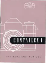 ZEISS IKON CONTAFLEX I Instructions For Use Manual preview