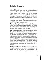 Preview for 5 page of ZEISS IKON CONTAFLEX III Instruction Book