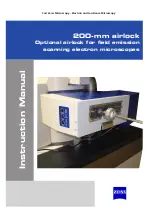 Zeiss 200-mm airlock Instruction Manual предпросмотр