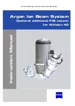 Предварительный просмотр 1 страницы Zeiss Argon Ion Beam System Instruction Manual