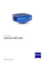 Zeiss Axiocam 305 color User Manual preview