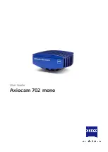 Zeiss Axiocam 702 mono User Manual preview