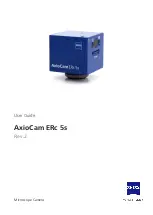 Предварительный просмотр 1 страницы Zeiss AxioCam ERc 5s User Manual