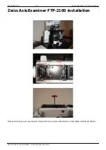 Preview for 1 page of Zeiss AxioExaminer FTP-2100 Installation Manual