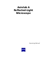 Предварительный просмотр 1 страницы Zeiss Axiolab A Operating Manual