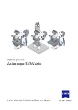 Preview for 1 page of Zeiss Axioscope 7 Operating Manual