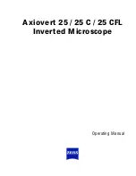 Zeiss Axiovert 25 C Operating Manual предпросмотр