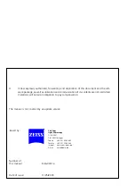 Предварительный просмотр 4 страницы Zeiss Axiovert 40 Operating Manual