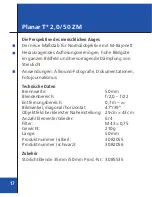 Предварительный просмотр 15 страницы Zeiss Biogon T* 2.0 / 35 ZM Instruction Manual