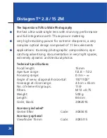 Предварительный просмотр 22 страницы Zeiss Biogon T* 2.0 / 35 ZM Instruction Manual