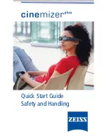 Предварительный просмотр 1 страницы Zeiss Cinemizer Plus Quick Start Manual