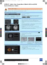 Zeiss CIRRUS 600 Quick Reference Manual предпросмотр