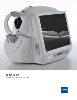 Preview for 1 page of Zeiss CIRRUS HD-OCT 500 User Manual