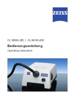 Zeiss CL 6000 LED Operating Instructions Manual предпросмотр