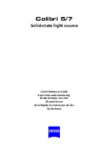 Zeiss Colibri 5 Quick Reference Manual предпросмотр