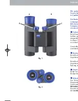 Предварительный просмотр 2 страницы Zeiss Conquest 8x20 B Instructions For Use Manual