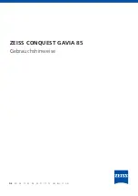 Preview for 2 page of Zeiss CONQUEST GAVIA 85 Instructions For Use Manual