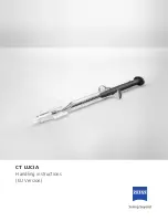 Предварительный просмотр 1 страницы Zeiss CT LUCIA Handling Instructions