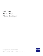 Preview for 129 page of Zeiss DTI 3/25 User Manual