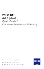 Предварительный просмотр 1 страницы Zeiss DTI 6/20 Quick Manual