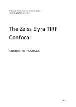 Zeiss ELYRA Abridged Instructions preview