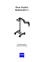 Предварительный просмотр 1 страницы Zeiss Floor Stand S Operating Manual