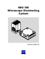 Preview for 1 page of Zeiss HBO 100 Operating Manual